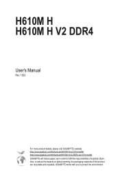 Gigabyte H610M H User Manual