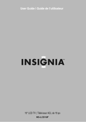 Insignia NS-LCD19F User Guide