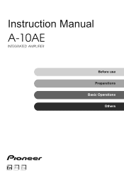 Pioneer A-10AE Instruction Manual