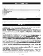 Ryobi D42K French Manual