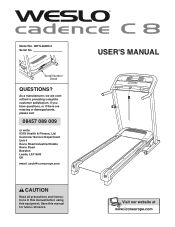 Weslo Cadence C 8 Treadmill Uk Manual
