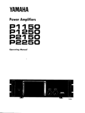 Yamaha P2150 Owner's Manual (image)