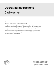 Asko D5538 User manual 8093940 Asko D5538 XL FI EN