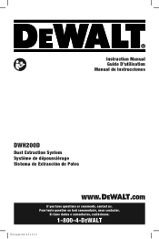 Dewalt DWH200D Instruction Manual