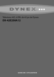 Dynex DX-42E250A12 User Manual (French)
