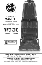 Hoover FH50135 Product Manual