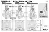 LiftMaster CSW200UL Mounting Plate- SL3000UL Manual