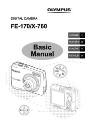 Olympus FE 170 FE-170 Basic Manual (English, Français, Español, Português)