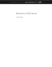 Plantronics Blackwire 3300 User Guide