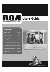 RCA 20F510TD User Manual