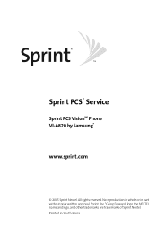 Samsung SPH-A820 User Manual (user Manual) (ver.1.0) (English)