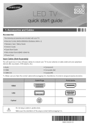 Samsung UN60EH6050F Quick Guide Easy Manual Ver.1.0 (English)