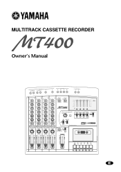Yamaha MT400 Owner's Manual