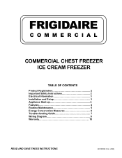 Frigidaire FCCG201FW User Guide