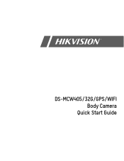 Hikvision DS-MCW405/32G/GPS/WIFI Quick Start Guide