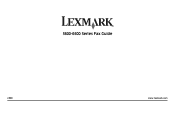 Lexmark 20R1000 Fax Guide