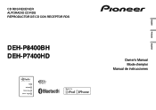 Pioneer DEH-P8400BH Owner's Manual