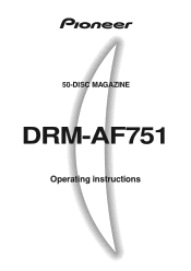 Pioneer DRM-3000 User Manual for the Magazine AF751