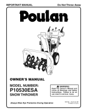 Poulan P10530ESA User Manual