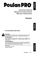 Poulan PPB150E User Manual