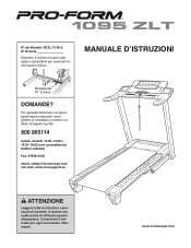 ProForm 1095 Zlt Treadmill Italian Manual