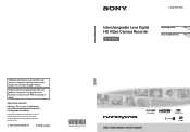 Sony NEX-VG30 Operating Guide
