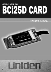 Uniden BCi25D English Owners Manual