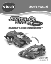 Vtech Switch & Go Dinos Turbo - Bronco the RC Tricera User Manual
