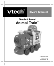 Vtech Teach & Travel Animal Train User Manual