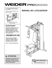 Weider Pro 2000 French Manual