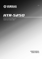 Yamaha HTR-5250 Owner's Manual