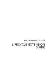 Acer Chromebooks - Chromebook Spin 713 Lifecycle Extension Guide