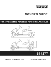 E-Z-GO Freedom TXT - Electric Owner Manual