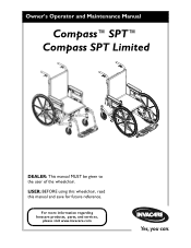 Invacare SPT Owners Manual