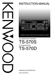 Kenwood TS-570D User Manual