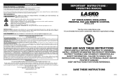 Lasko 2535 User Manual