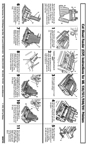 Oki ML591n Cut Sheet Feeder Instructions for ML 5500 Series Printers