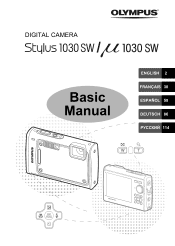 Olympus Li-50B Stylus 1030 SW Basic Manual (English, Français, Español, Deutsch, Pi9;CCKh8;h9;)