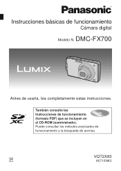 Panasonic DMCFX700 DMCFX700 User Guide