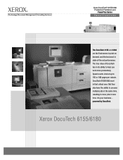 Xerox 6180N Xerox DocuTech® 6155/6180 Production Publishers and PowerPlus Series Specifications