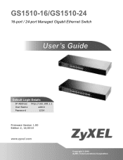 ZyXEL GS1510-24 User Guide