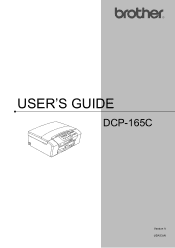 Brother International DCP 165C Users Manual - English