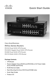 Cisco RV016 Quick Start Guide