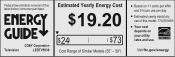 Coby LEDTV5536 Energy Guide Label