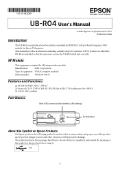 Epson TM-H6000V UB-R04 Users Manual