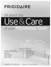 Frigidaire FGMV185KB Complete Owner's Guide (English)