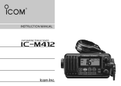 Icom IC-M412 Instruction Manual