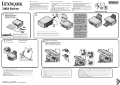 Lexmark X3470 Setup Sheet