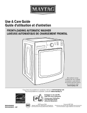 Maytag MHW5400DC Use & Care Guide