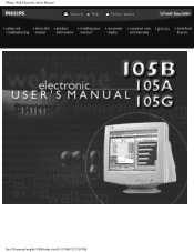 Philips 105B1399 User Manual